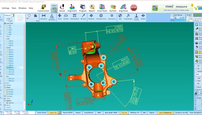 CMM SOFTWARE 2D REPORT