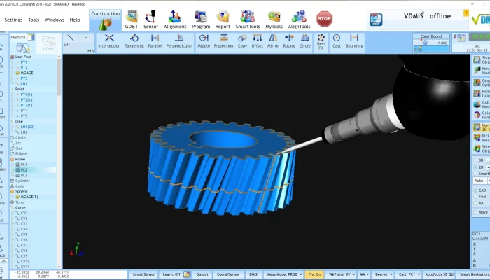 CMM SOFTWARE VDMIS GEAR